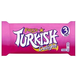 CADBURY FRYS 3PK TURKISH DELIGHT BARS 153G 3PK X 24